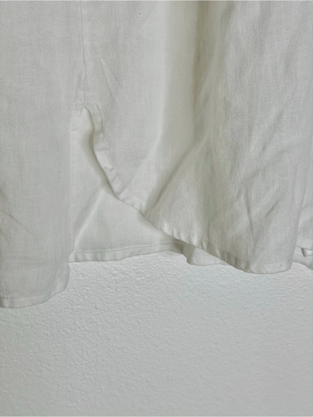 J. Jill White Love 100% Linen Button-Up Long Sleeve Shirt | Size M lagenlook - Picture 4 of 13